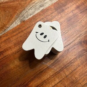 Vintage Wooden tooth fairy box with smiley face